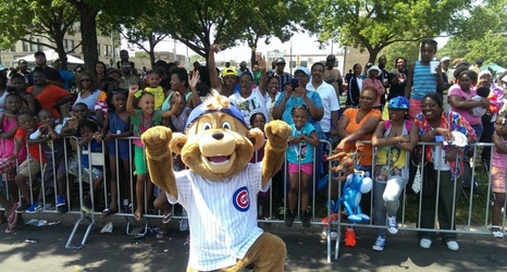 Chicago Cubs introduce mascot Clark 