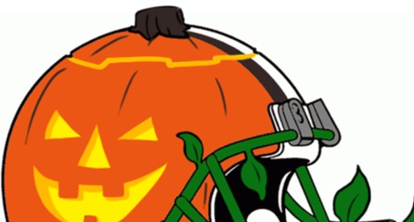 Halloween-themed logos for all 32 NFL teams