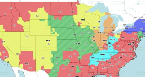 NFL Distribution Maps: What games will you get to see in Week 1? - Behind  the Steel Curtain