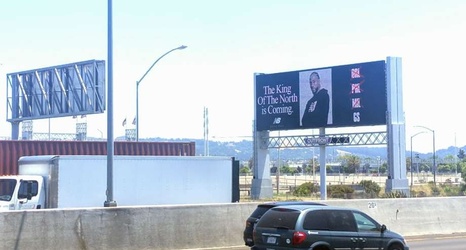 king of the north kawhi billboard