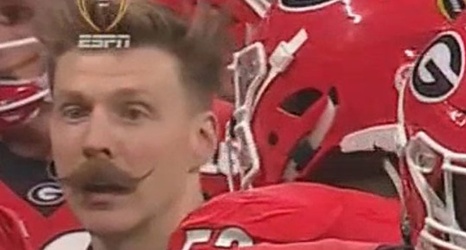 Georgia's Assistant Strength And Conditioning Coach Aaron Feld Has An  Incredible Mustache