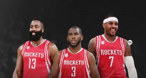 Photoshopped into Houston Rockets jersey