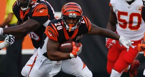 Bengals Running Back Joe Mixon Third On Week 1 Depth Chart