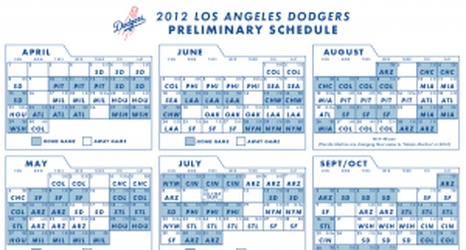 Breaking Down the 2012 Dodger Schedule