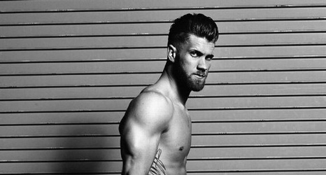 MLB's Bryce Harper Displays His Naked & Super Fit Body for ESPN's