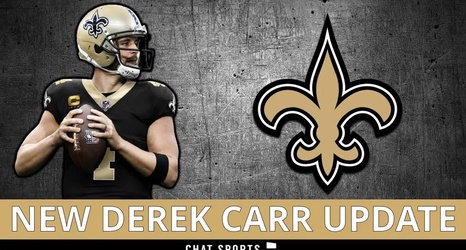 Derek Carr New Orleans Saints 27 x 39 Framed Art Jersey Print