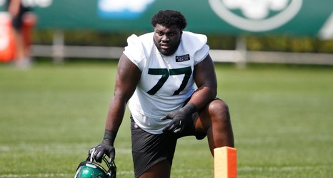 Jets' Mekhi Becton still figuring things out in camp