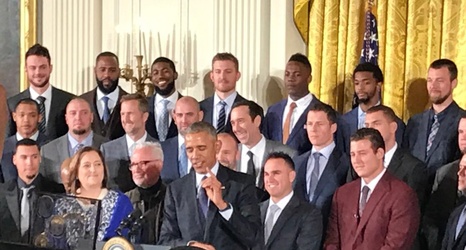 Pres. Obama hosts the Chicago Cubs at the White House