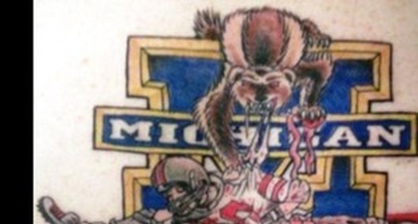 Michigan State DT Jerel Worthys tattoo depicts Spartan crushing a Michigan  player  pennlivecom