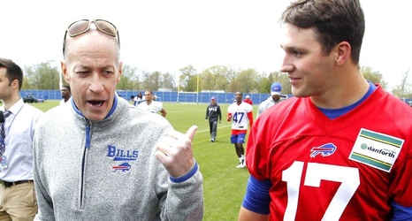 Shaded Seaside Nathaniel Ward Hall of Famer Jim Kelly passes 'the torch' to Buffalo Bills' Josh Allen for  charity