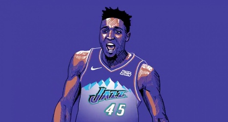 Donovan mitchell store purple mountain jersey