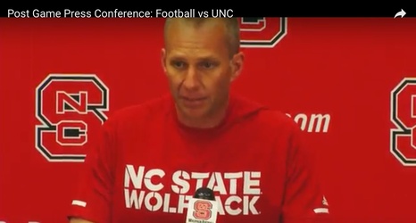 Dave Doeren’s Press Conference After UNC: Bulleted