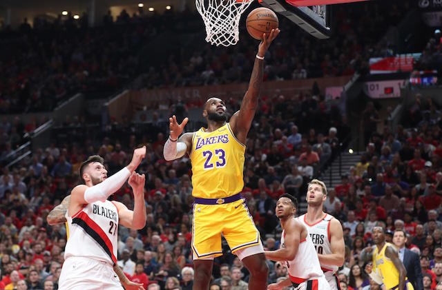 Trail Blazers Spoil Lebron James’ Lakers Debut By Extending Nba Record ...