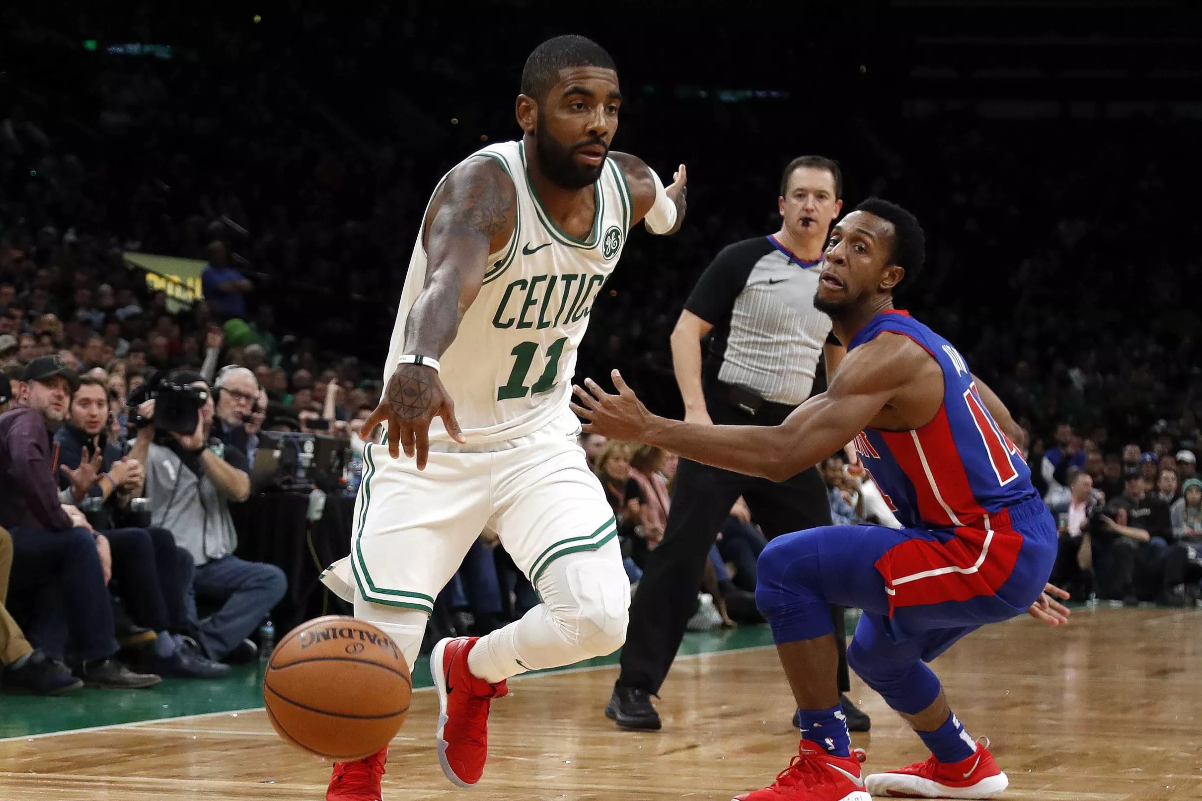 Kyrie Irving’s second-half heroics fend off the Detroit Pistons