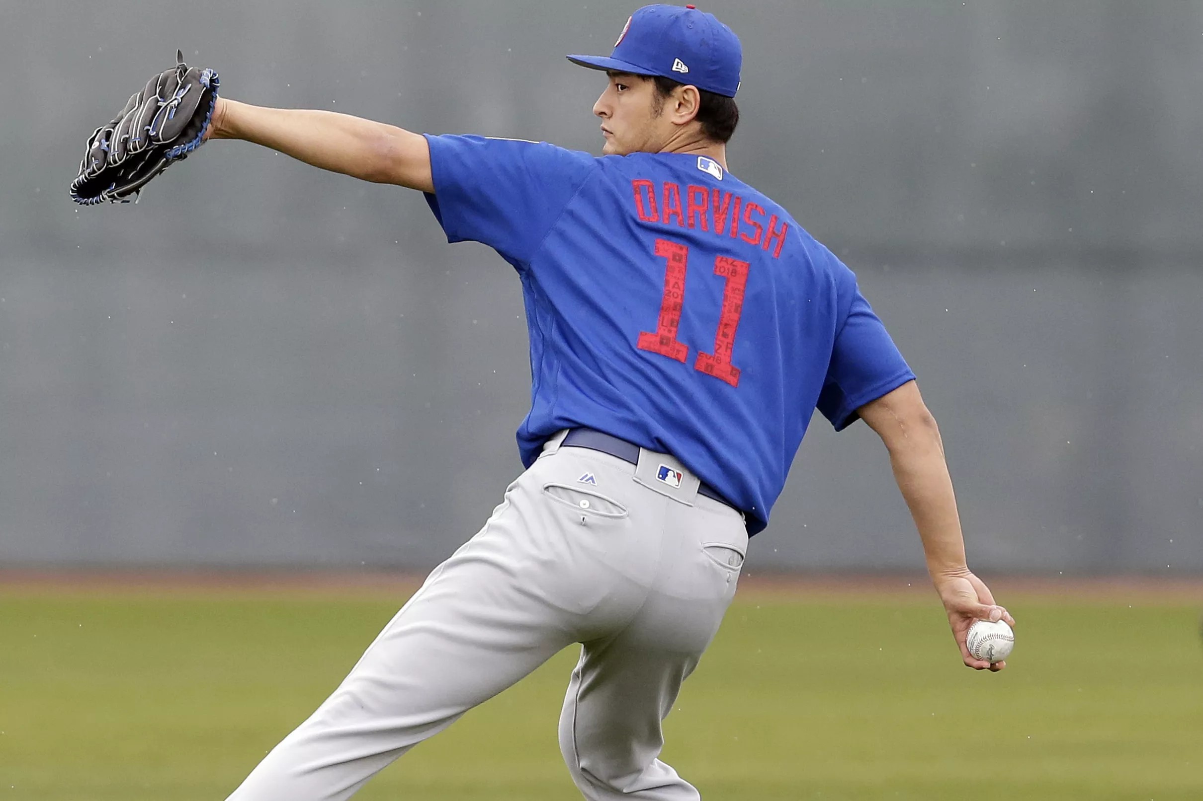 Yu Darvish throws 45 pitches in bullpen session