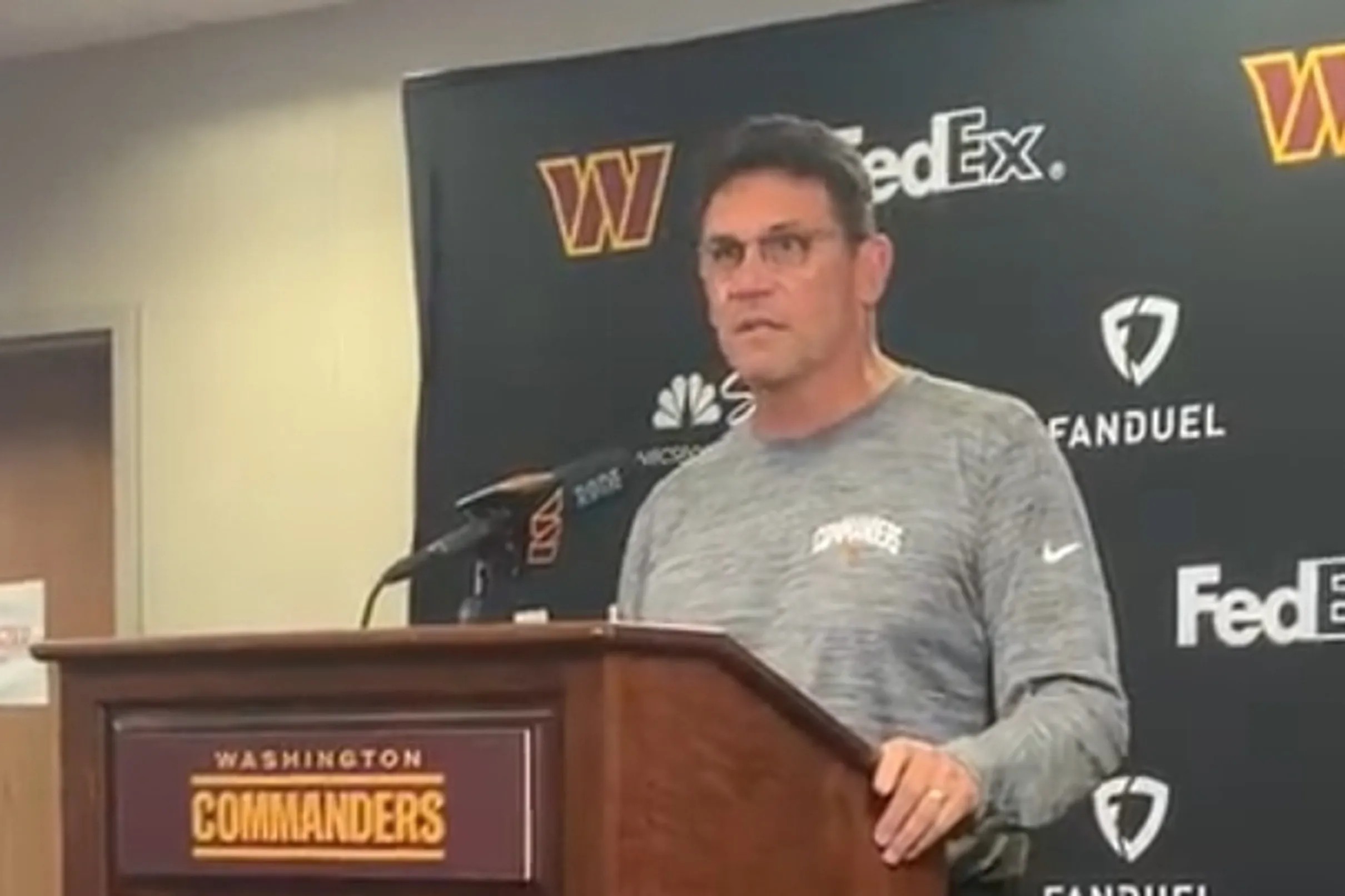 Ron Rivera talks about Jack Del Rio, Terry McLaurin, and today's ...