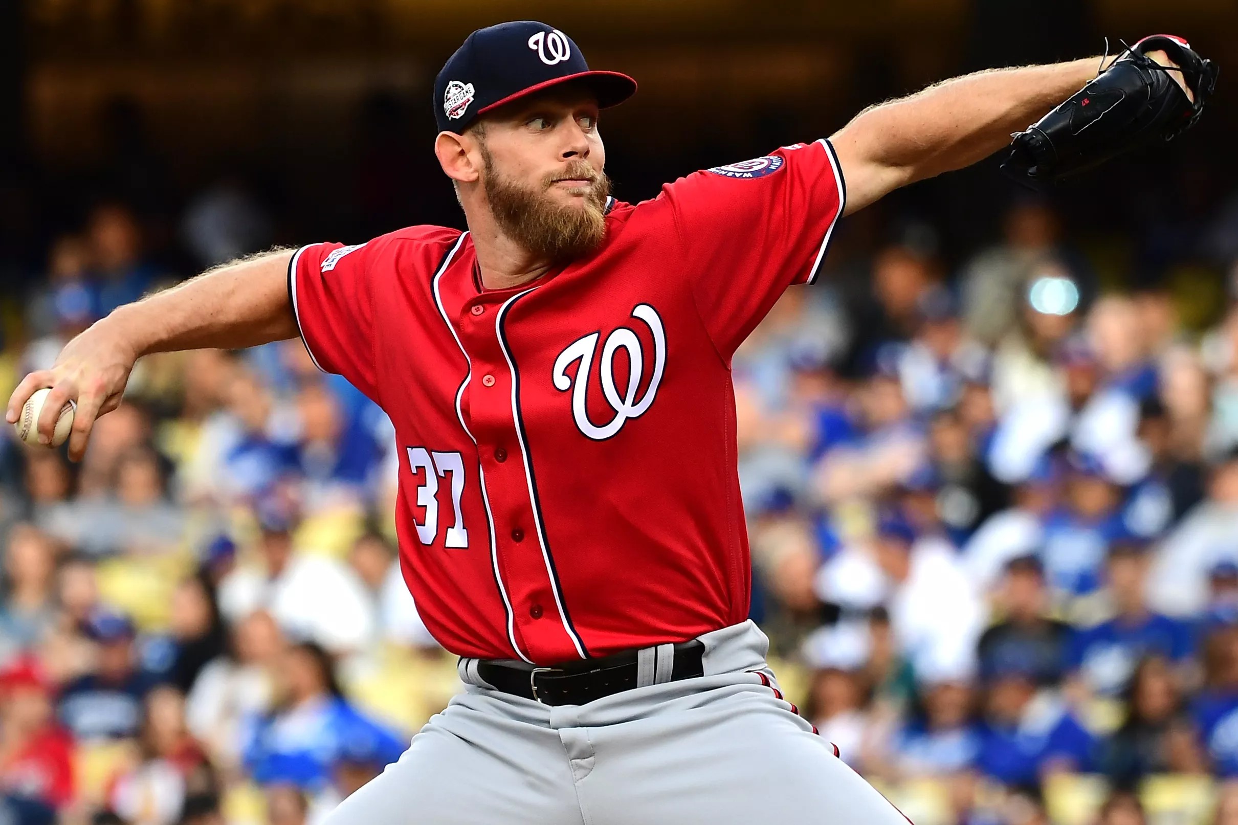 Stephen Strasburg battles Dodgers, but surrenders two homers in ...