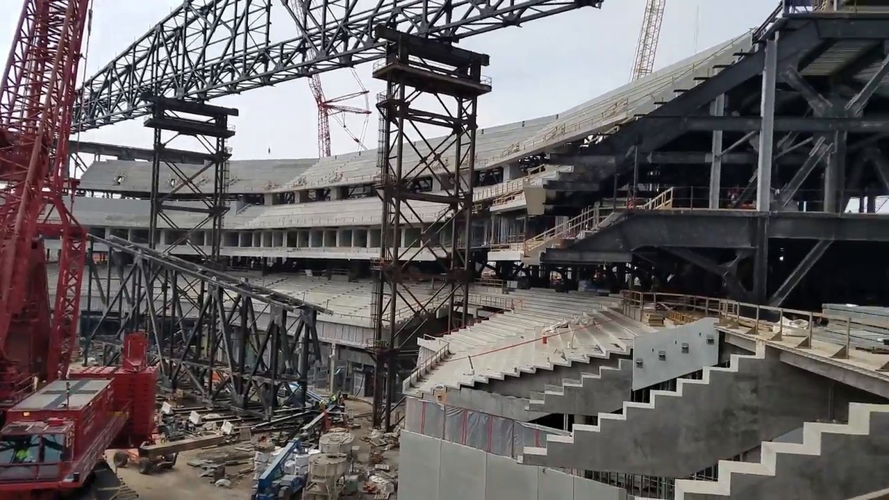 Take a sneak peek into the construction of Globe Life Field