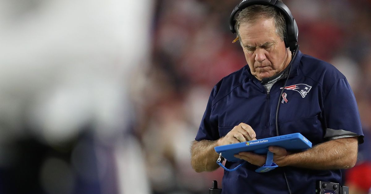 A brief history of Bill Belichick destroying stuff on the sidelines