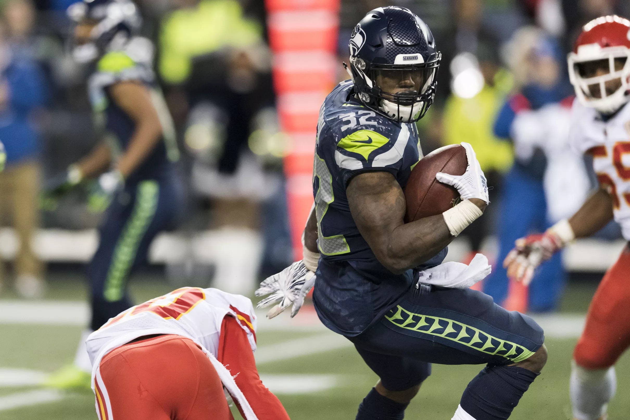 Chris Carson is Seahawks sixth 1,000 yard back