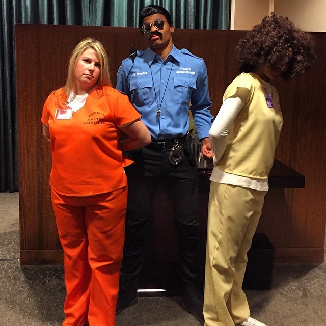 Russell Westbrook dresses as Steven Adams at the Thunder's annual ...