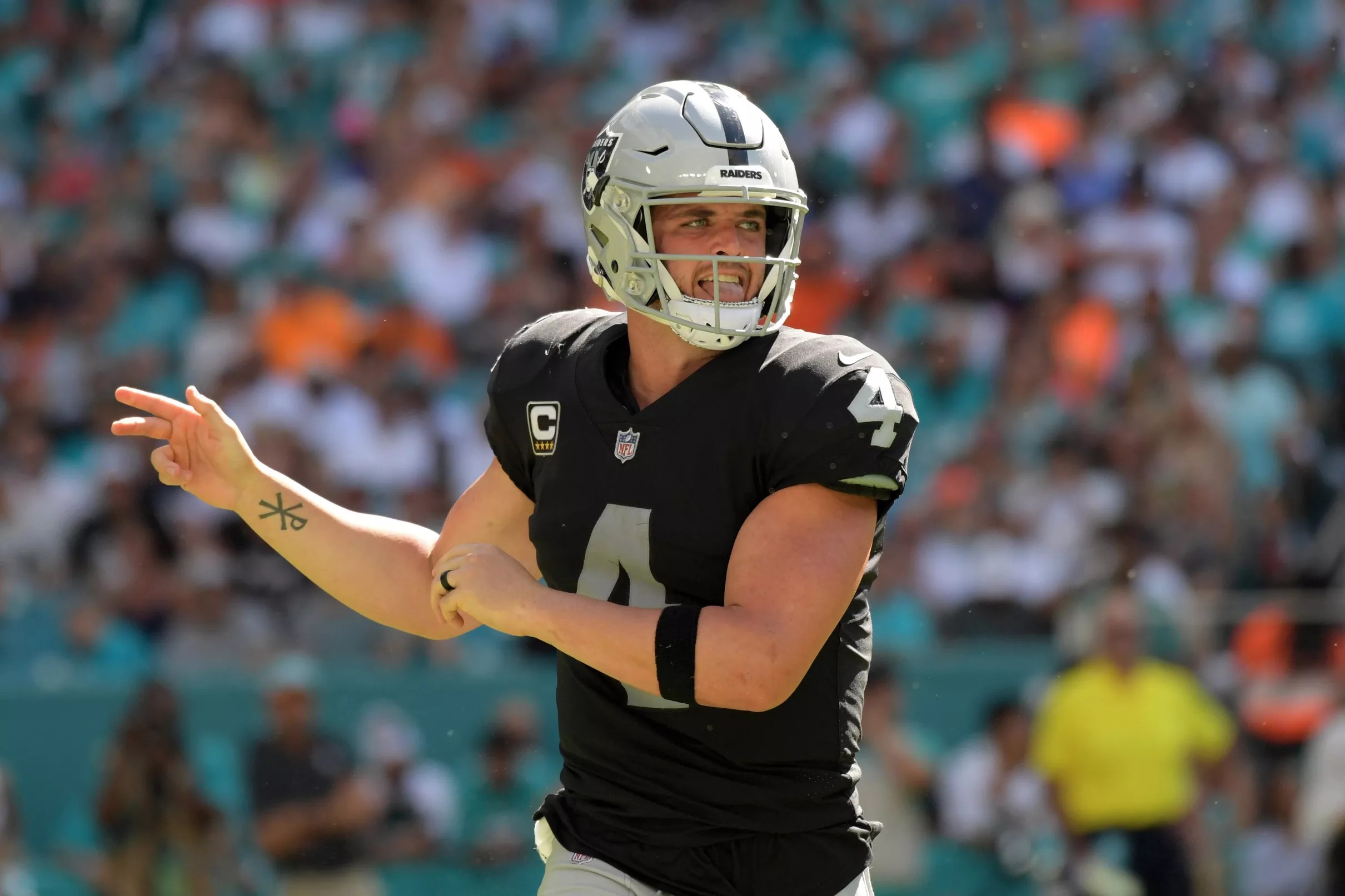 Raiders QB Derek Carr on interception in end zone vs Miami: ‘We grew ...