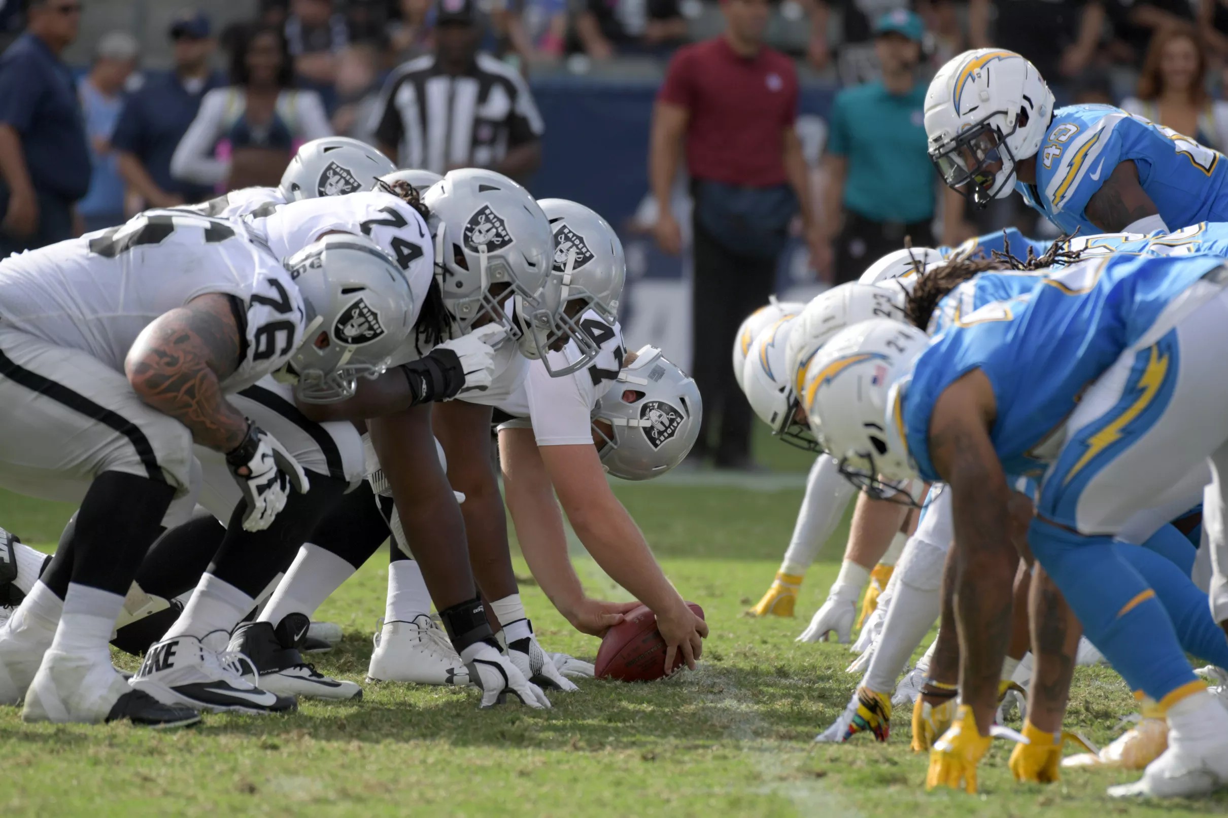 Andrew DePaola released, Trent Sieg wins Raiders long snapper battle