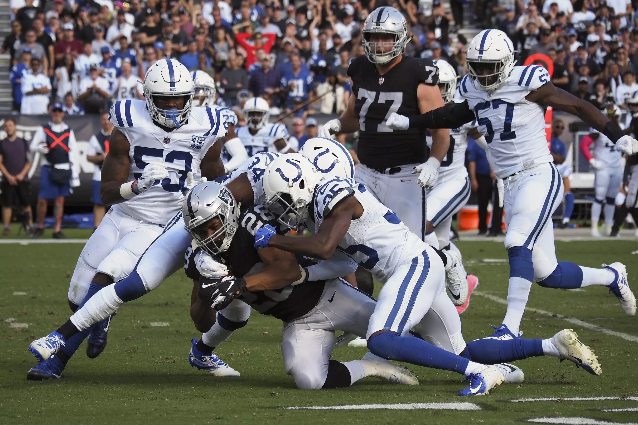 Oakland vs Indianapolis recap, Final Score 42-28: Raiders fumble away ...