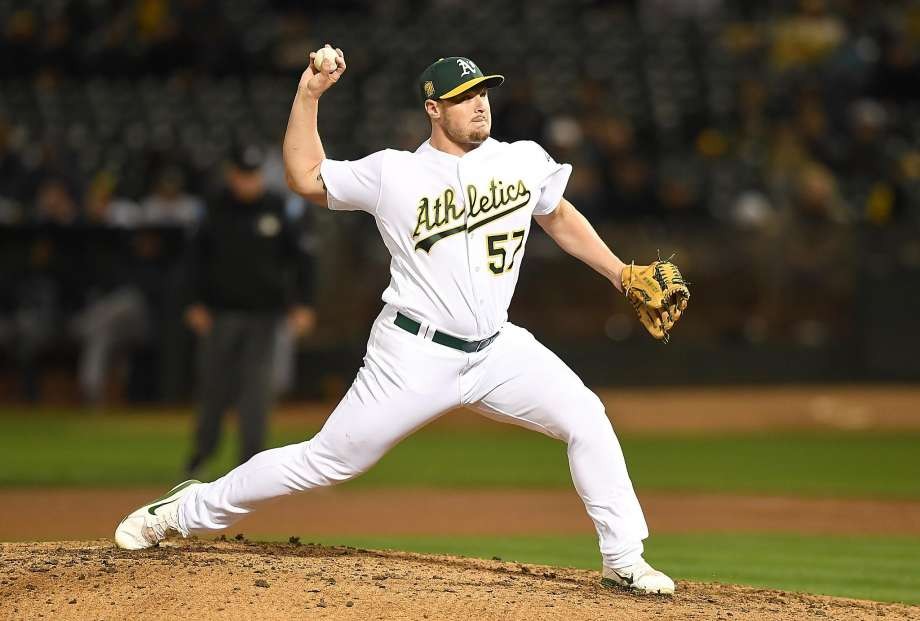 J.B. Wendelken might be in A’s postseason relief plans