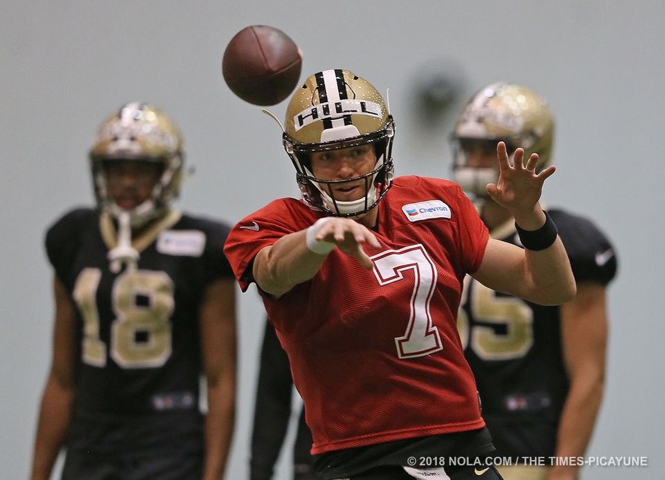 Saints practice indoors on Wednesday: photo gallery