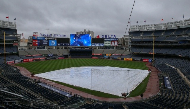 Today’s game rained out, Yankees and Astros will play single admission ...