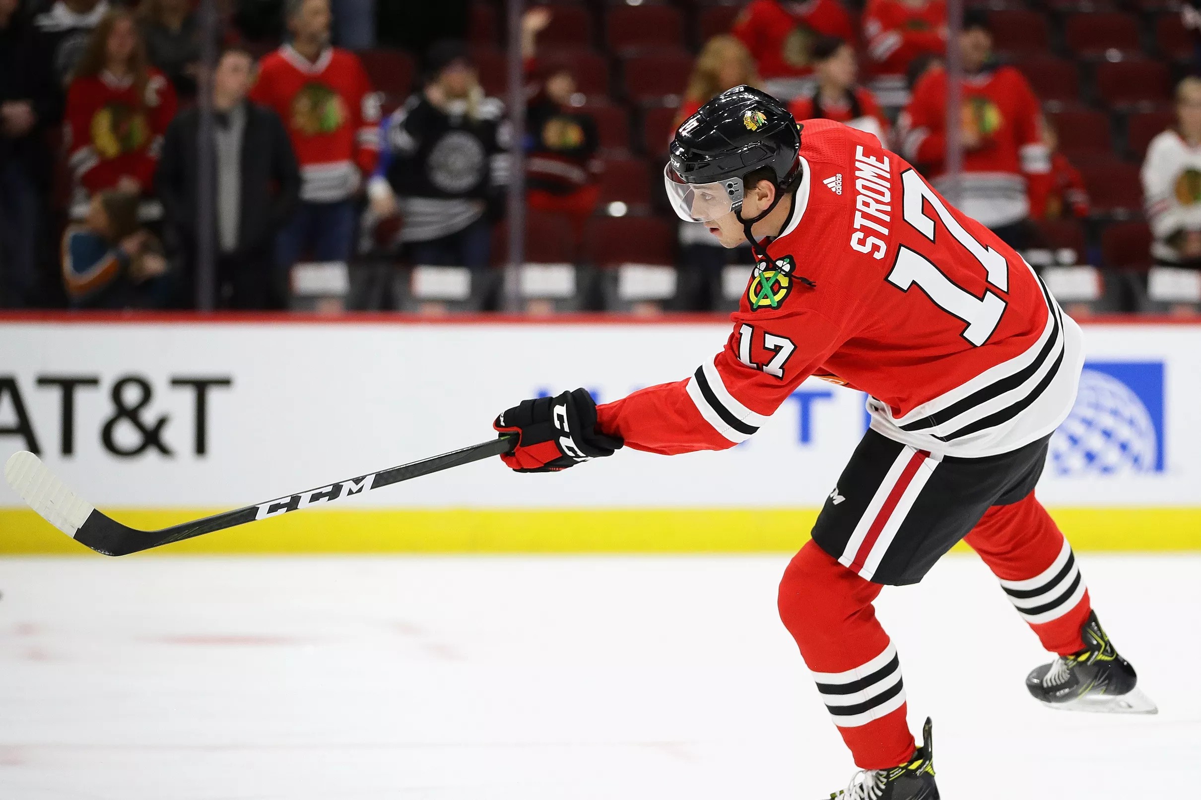 Watch: Dylan Strome scores his first goal for Blackhawks