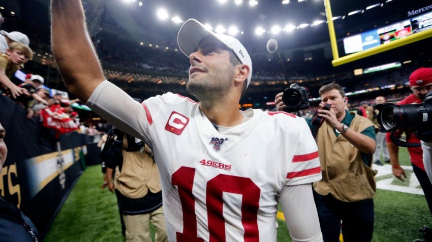 Jimmy Garoppolo picked a terrible time to suddenly look like Tom Brady