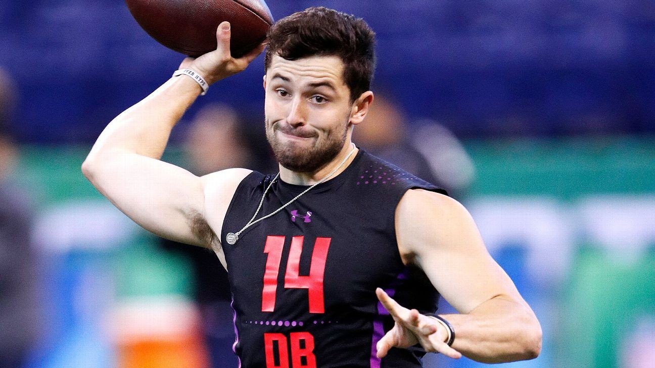 Jets GM gets up-close view of Baker Mayfield at pro day