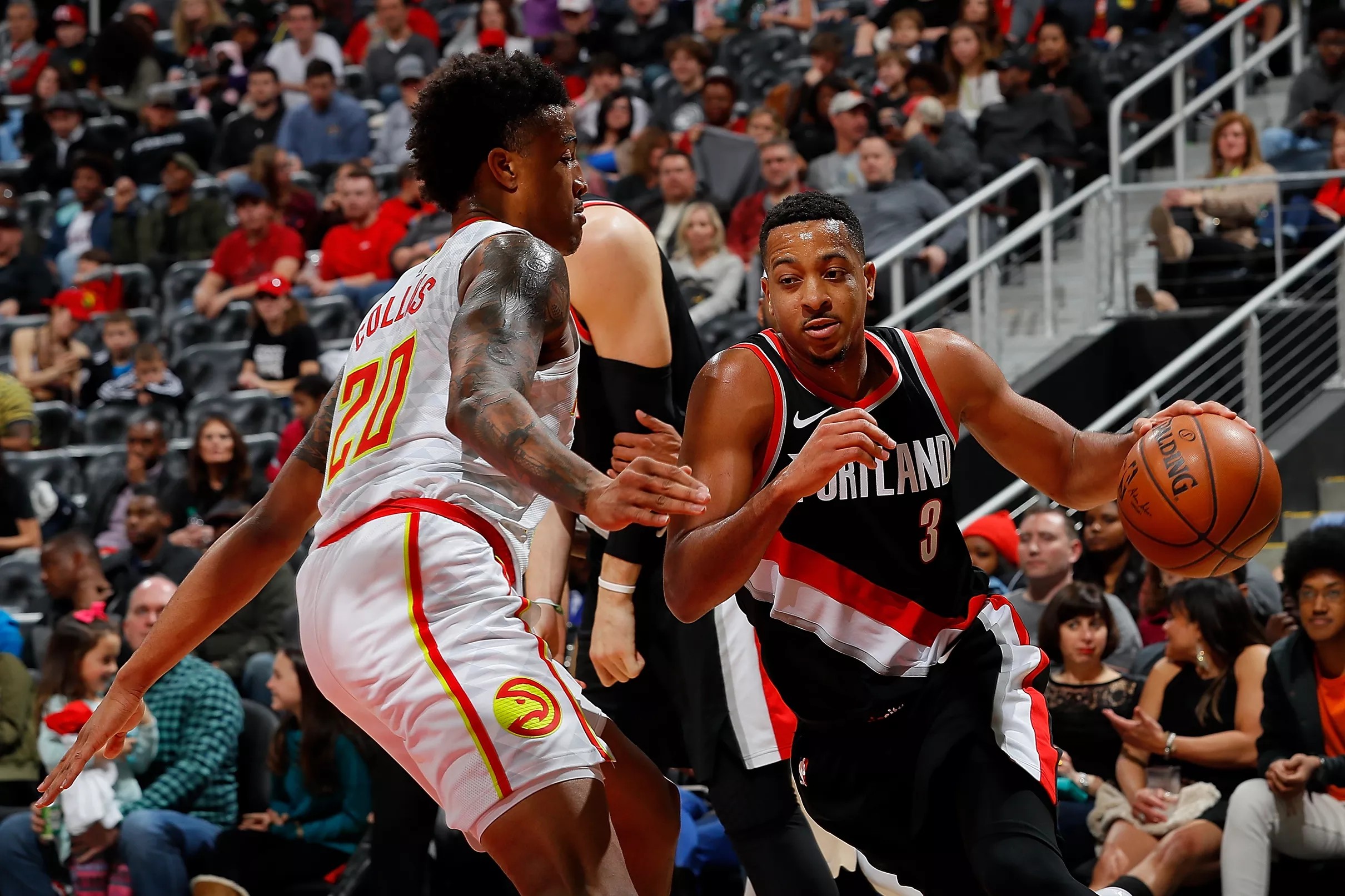 Frank Urbina of Hoops Hype places Trail Blazers guard CJ McCollum at No ...