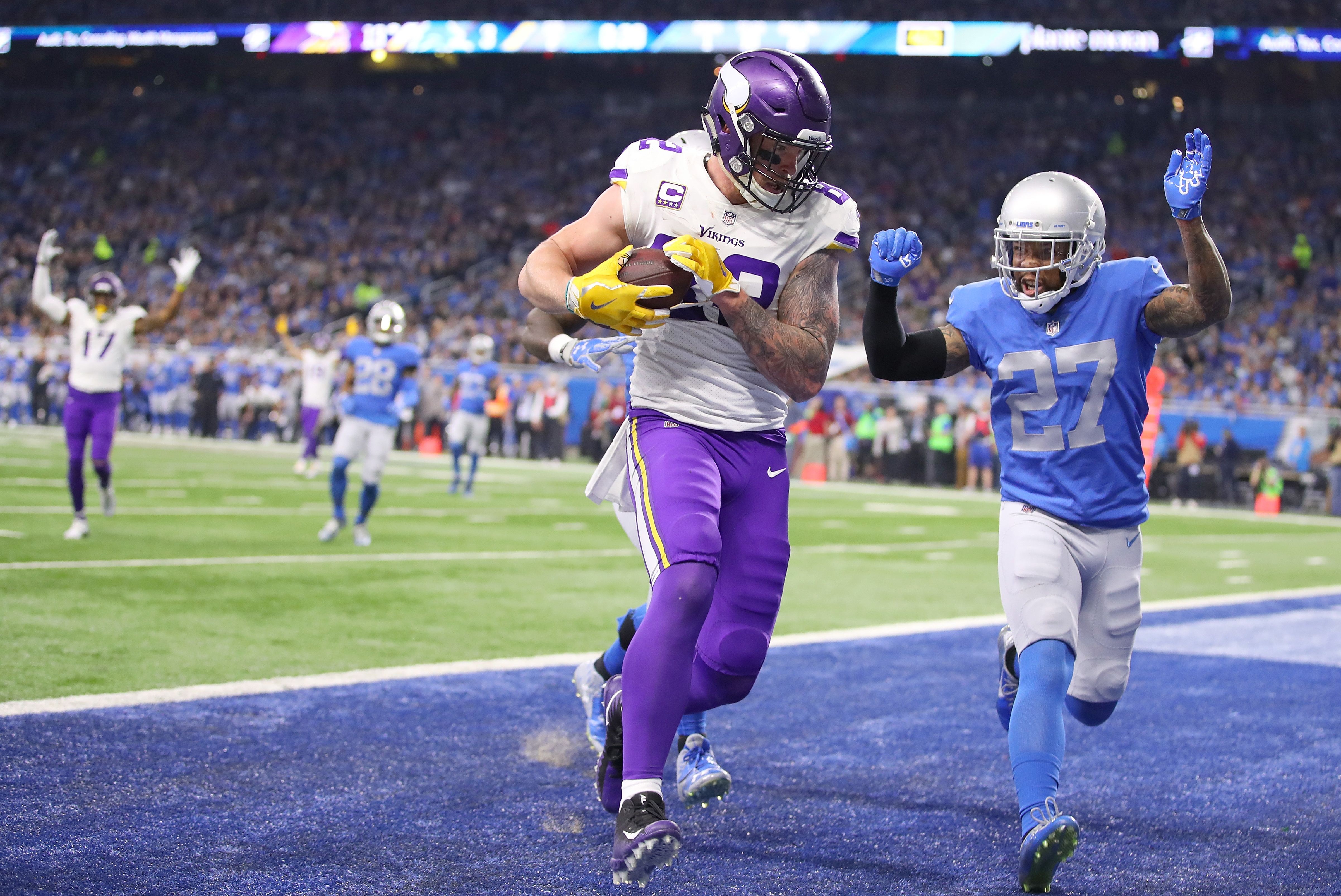 Kyle Rudolph is now top 5 in Minnesota Vikings receiving touchdowns