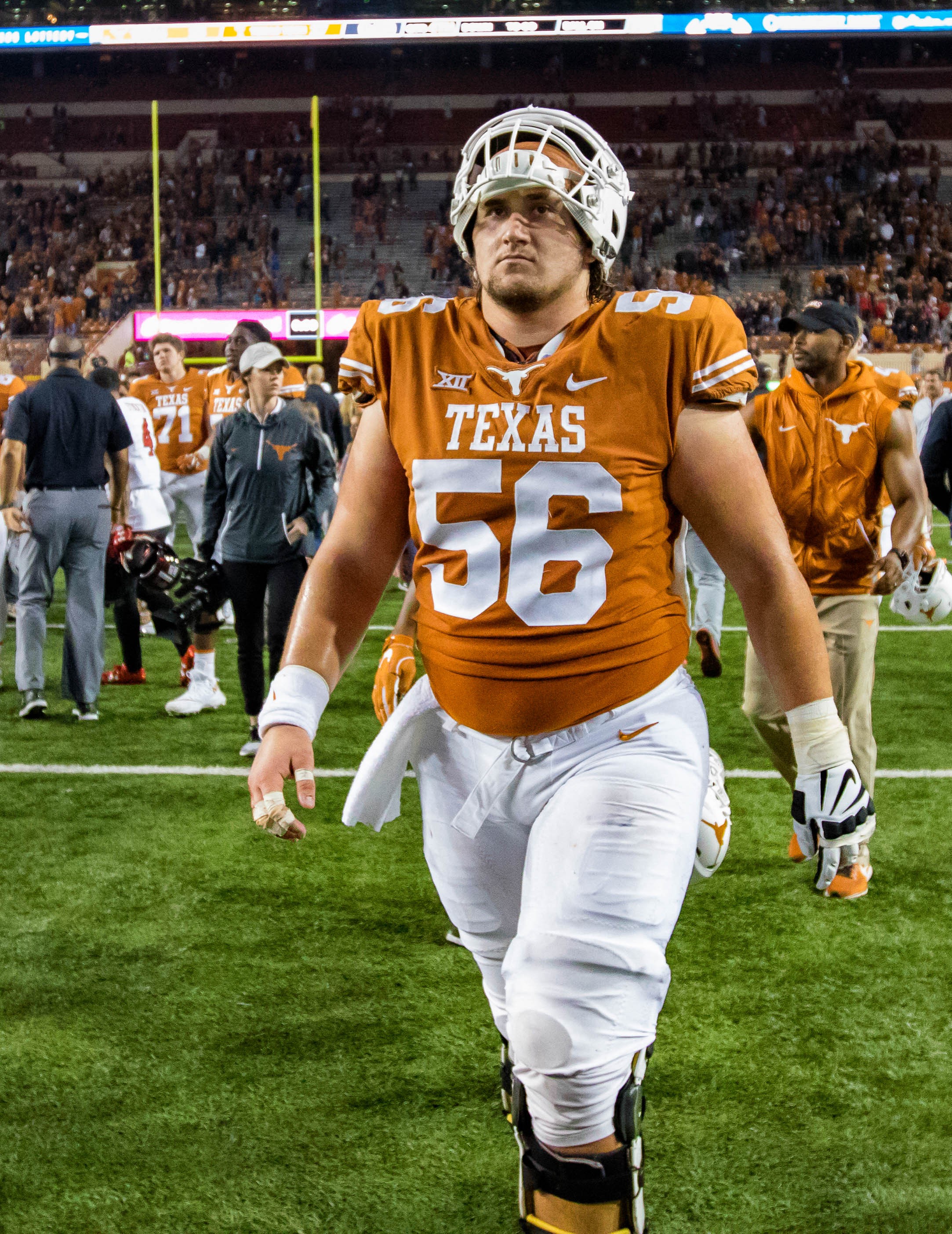 Uniforms receive a larger ‘Texas’ font... and a brighter orange?