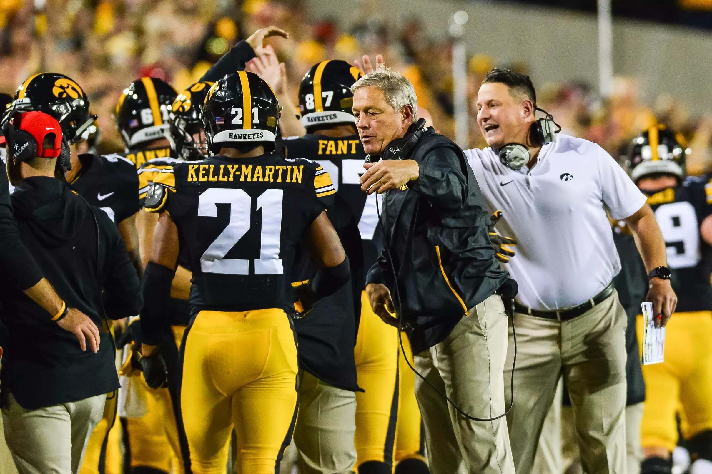 The Iowa assistant coaches met with the media during the bye-week.