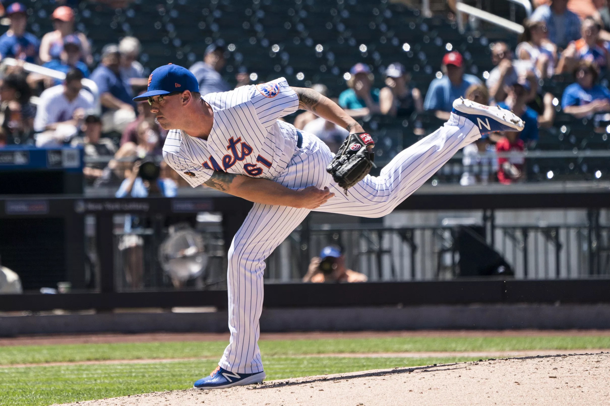 Chris Beck pitched for the Mets in 2018