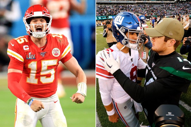 Where the bar is for Daniel Jones, Sam Darnold after Patrick Mahomes ...