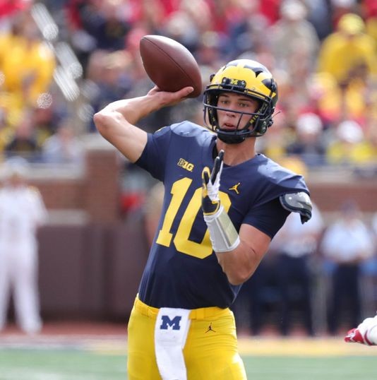 Michigan football quarterback Dylan McCaffrey embraces his role