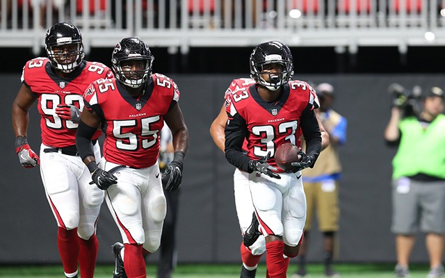 Jaguars at Falcons: Three interceptions keep Atlanta in the game in ...