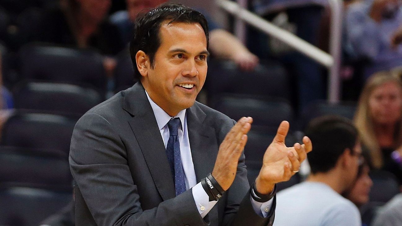 Erik Spoelstra misses Heat-Pacers game, with wife in labor