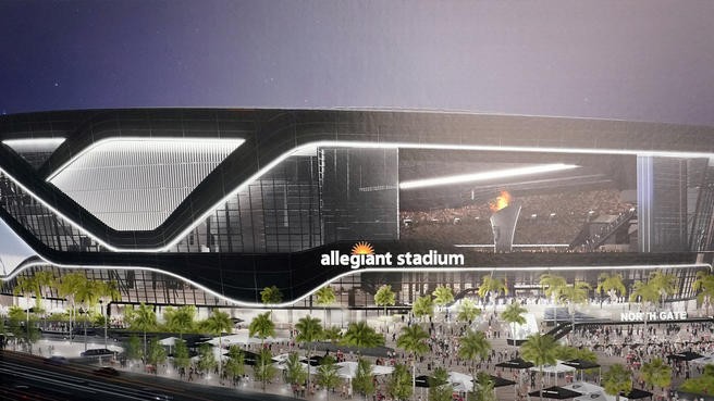 Raiders' Allegiant Stadium moves forward with first grass installation