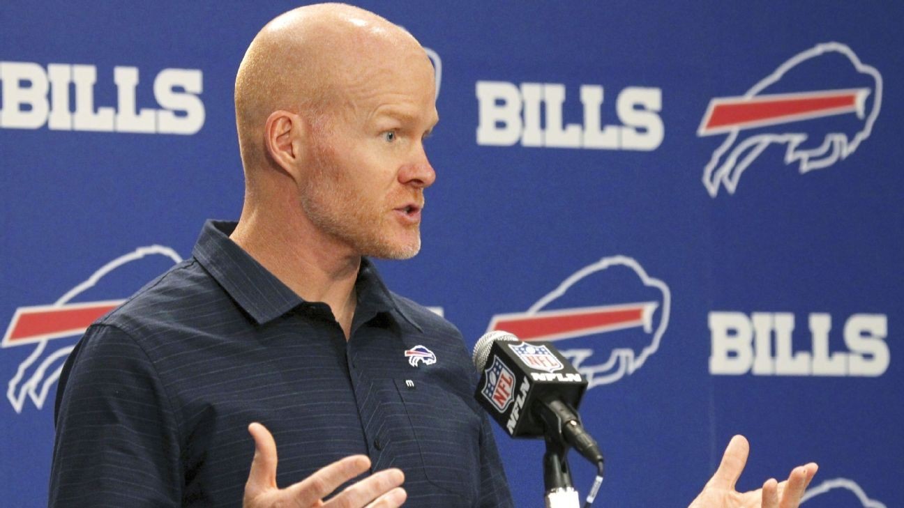 Bills coach Sean McDermott on college concussions: 'I can't remember'