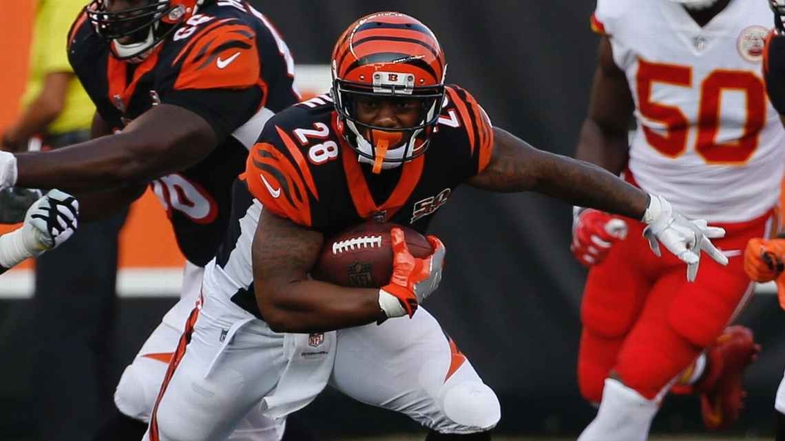 Bengals running back Joe Mixon third on Week 1 depth chart