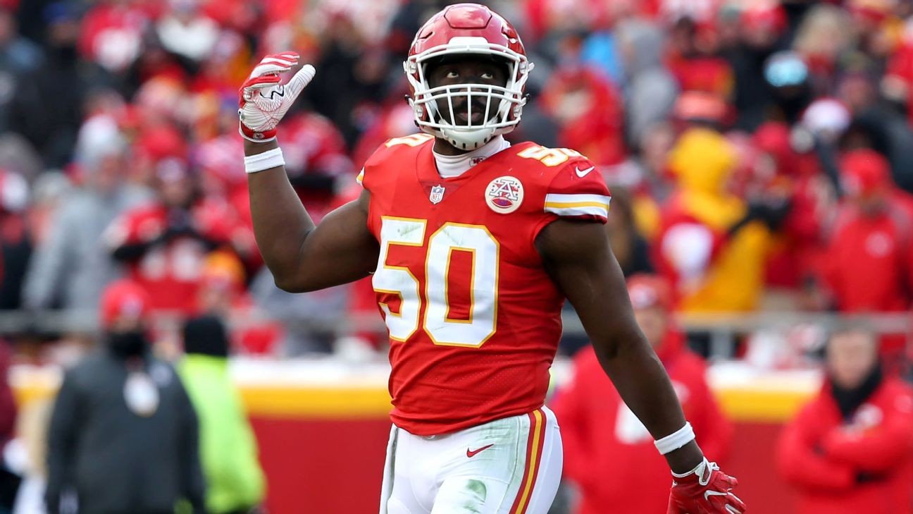 Source: Chiefs looking to trade or cut LB Houston