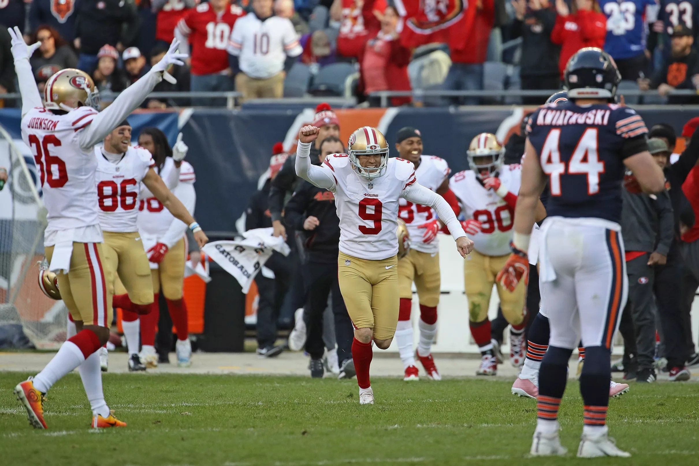 Report: Robbie Gould signs two-year, $10.5M contract with 49ers