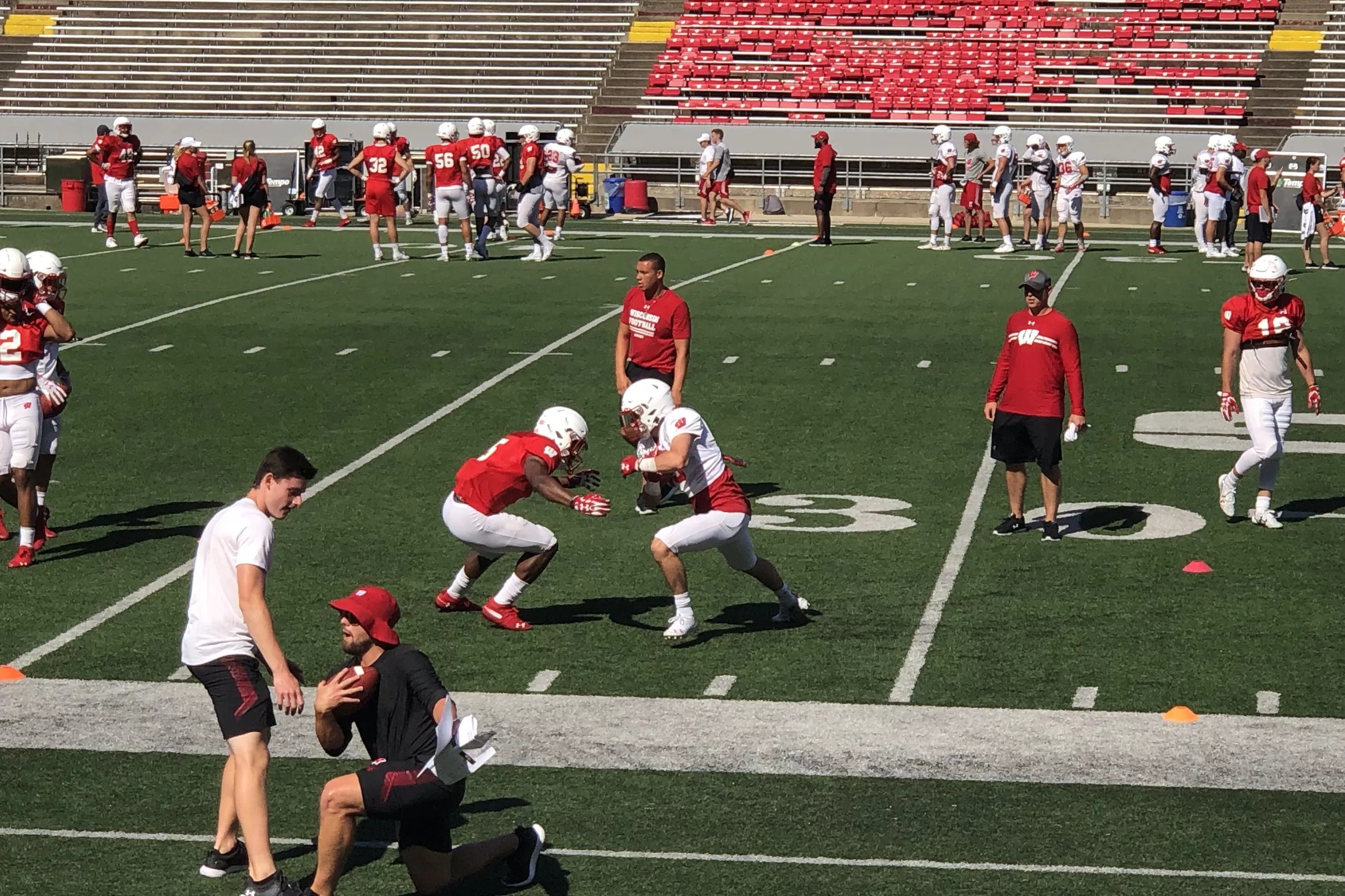 Wisconsin football practice no. 7: offensive recap