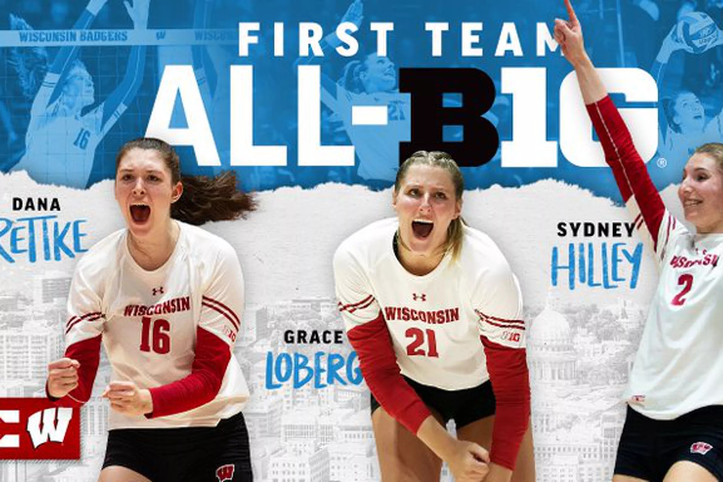 Wisconsin volleyball: Dana Rettke and Sydney Hilley win B1G awards